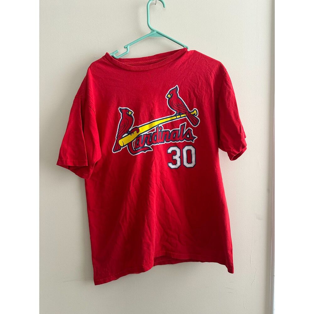 Vintage Majestic St. Louis Cardinals John Smoltz #30 Player T-Shirt Men's Medium